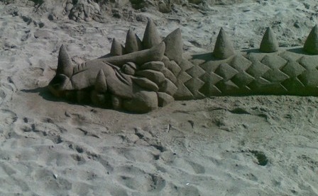 dragón de arena